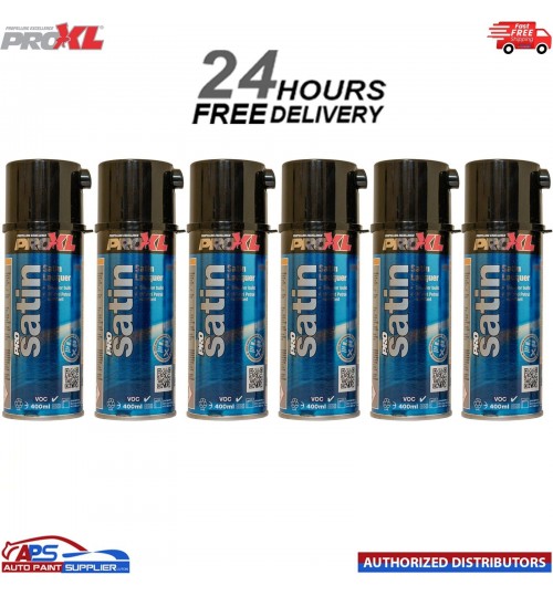 6x ProXL ProSatin 400ml Aerosol Satin Lacquer Pro XL Pro Satin